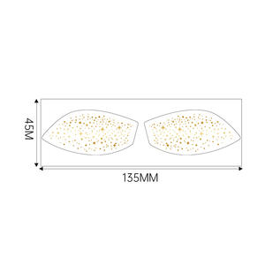 Autocollants de <span class=keywords><strong>tatouage</strong></span> temporaire à paillettes dorées et argentées, taches colorées pour les yeux, paillettes, imperméables, résistants à la transpiration, maquillage de fête, taches de rousseur - Product Image 2