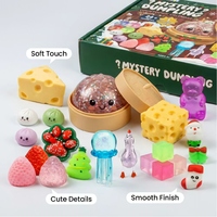 Calendrier de l'Avent Noël 2026 pour Enfants - 24 Jours de Surprises - Boîte Mystère - Jouets Mochi Squishy en TPR Souple - Vente Flash