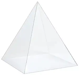 Hoge kwaliteit acryl piramide doos voor voedsel