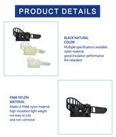 Vente en gros de serre-câbles électriques en nylon 66 PA66 naturel réglables TYO CL-1, attaches pour câbles, supports de fils, industriels