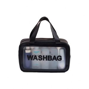 XDH234 Custom <b>Toiletries</b> Travel Airport Airlines Approved Clear Waterproof Pvc Cosmetic <b>Bag</b> With Zipper for <b>Men</b> Women - Product Image 4