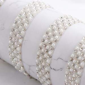 Apliques de hierro para ropa, zapatos, fabricación de cuentas redondas de perlas, decoración de diamantes de imitación, cinta Strass - Product Image 5