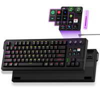 OEM ODM K1 Pro Macro Mechanical Keyboard Wired FullKey Programmable OnBoard Keypad with Screen Knob Custom Gaming Streaming Key