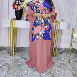 Nueva falda larga con cuello redondo y estampado europeo y americano para el verano 2022, nuevo vestido, <span class=keywords><strong>ropa</strong></span> africana para <span class=keywords><strong>mujer</strong></span>, talla grande - Product Image 4