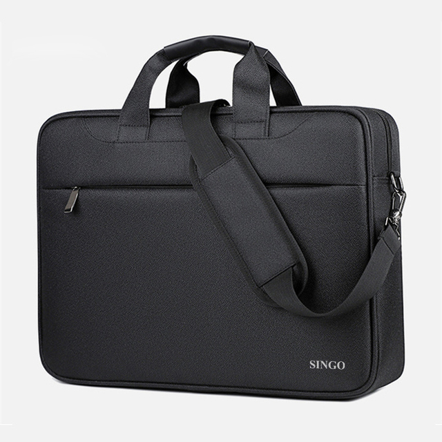 17 Inch Big Laptop Bag 2026 for Men Women Black Laptop Sleeve Bag Waterproof Business Briefcase