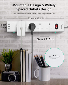 UKCA 4 6 Anh Ổ Cắm Mở Rộng Chì Tuya Thông Minh Wifi 4 Ổ Cắm Anh Loại 6 Gang Nguồn Điện Mở Rộng Chì 6 Cách Anh Ổ Cắm Điện Với LED - Product Image 6