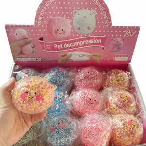 Custom Stress Relief Animal-Themed Squishy Toys <b>Squeeze</b> Light <b>Balls</b> LED Sensory Fidget Toys Slime <b>Balls</b> TPR Material Age 14+ - Product Image 3