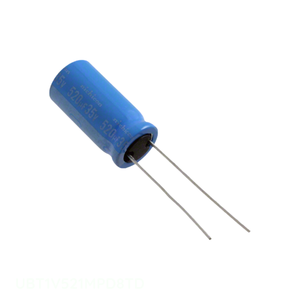 Distribuidor Autorizado, Condensador de Aluminio 520UF 20% 35V RADIAL TH, Montaje a través de Orificio UBT1V521MPD8TD 520 uF - Product Image 1
