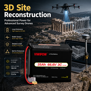 Batterie de drone haute densité VIWIPOW 18S 3C, cellule semi-solide pour drone UAV à grande charge utile, 35 Ah, pour drones de cartographie et de relevé - Product Image 6