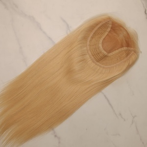 <span class=keywords><strong>Prothèse</strong></span> <span class=keywords><strong>capillaire</strong></span> hybride antidérapante de 16 pouces à densité moyenne, avec dessus en soie et base en PU, à clips à l'arrière, pour l'<span class=keywords><strong>alopécie</strong></span> - Product Image 4