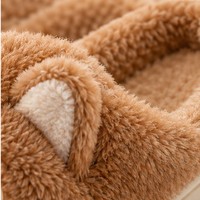 Pantoufles en peluche Corgi douces et doublées, chaussons d'intérieur, chaussures de maison à motif animal de dessin animé