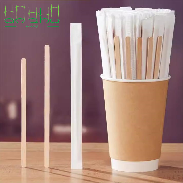 agitatore per caffè in legno