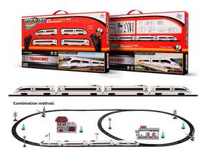 Jinming Meilleure Vente <span class=keywords><strong>Jouet</strong></span> <span class=keywords><strong>Électrique</strong></span> <span class=keywords><strong>Train</strong></span> Orbital avec Musique et Lumière, Ensemble de Jouets de Piste de <span class=keywords><strong>Train</strong></span> B/O pour Enfants, <span class=keywords><strong>Jouet</strong></span> à Enfiches - Product Image 4