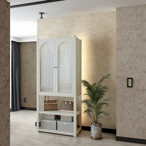 Großhandel Langlebige Offene Stahlregal-Kleiderschränke Mit Tür und Aufbewahrungsfächern Geeignet für Schlafzimmer Wohnzimmer und Hotel - Product Image 3
