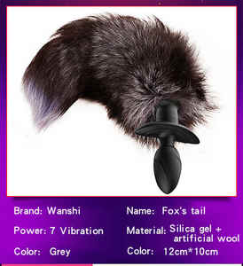 Vente chaude Dispositif De Masturbation Féminine Populaire Foxtail Anal Plug Silicone Sex Toy Produits Chauds pour Le Sexe Anal - Product Image 2