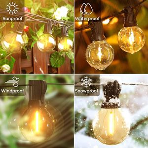 Guirnalda de luces de bombilla G40 blanca cálida, luz Led impermeable para exteriores utilizada para acampar, hogar, jardín, decoración de fiesta de Navidad al aire libre - Product Image 2