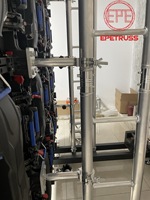 Structure de support au sol pour écran mural LED en alliage d'aluminium avec capacité de charge de 1000 kg et structure modulaire