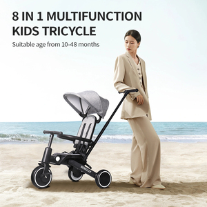 <span class=keywords><strong>8</strong></span> en 1 Multifonctionnel Pliable Enfants <span class=keywords><strong>Tricycle</strong></span> Vélo Tricycles pour Bébés <span class=keywords><strong>Tricycle</strong></span> avec Poignée - Product Image 2