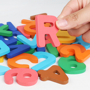 Wooden Alphabet Number Matching Game Montessori Letter Number Flash <b>Cards</b> Math Toy Educational for Toddlers Children Early - Product Image 4