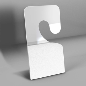 Crochets d'affichage J crochet accrocher onglet trou onglets suspendus auto-adhésifs étiquettes en plastique robustes pour magasin de détail - Product Image 1