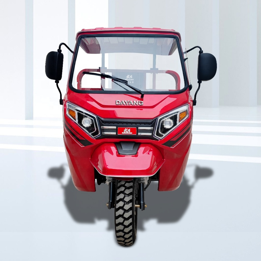 250cc водяное охлаждение тяжелого грузового трехколесного велосипеда прочный шасси хорошего качества бензиновый 3-колесный мотоцикл с кабиной