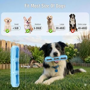 Jouet à mâcher dentaire en silicone pour chien, brosse à dents en poils, jouet interactif pour nettoyer les dents, pour chiens de petite et moyenne taille - Product Image 6