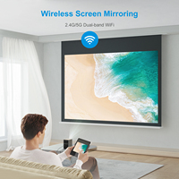 Proyector de Video LED SIBOLAN Nativo 1080P Compatible con WiFi para TV, Teléfono (iOS, Android), Laptop, Consola - Compatible con Películas