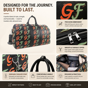 Custom PU Leather Travel <b>Bags</b> Luggage Luxury Unisex <b>Large</b> Capacity Waterproof Portable for Weekend Travel Use - Product Image 3
