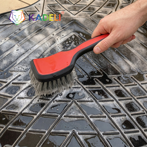 Cepillo para Llantas de <span class=keywords><strong>Coche</strong></span> KADELI, Cepillo de Limpieza de Neumáticos con Cerdas Suaves Grises para Detallado de Automóviles - Product Image 5