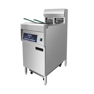 Industrial Snack Fritadeiras Elétrica 220-240V Dupla Cesta Milho Dog Fryer