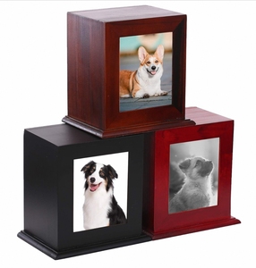 Hoogwaardige groothandel moderne houten urn voor huisdieren, fotolijst, honden- en kattenkist, urn voor ascrematie - Product Image 2