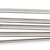 Threaded Rods 1m/2m/3m DIN 975 Stainless Steel 304/316 Plain Finish Metric Thread M2-M42