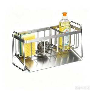 Stainless Steel Kitchen Draining Rack Rectangle Multifunction Sink Countertop Storage Organizer - Product Image 5