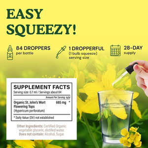 Productos más vendidos OEM 2023 Suplemento para la salud a base de hierbas Hierba de San Juan Gotas Extracto de Hierba de San Juan Tintura para apoyar el estado de ánimo - Product Image 2