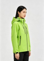 Vêtement de randonnée unisexe personnalisé à coque rigide, fermeture éclair, coutures scellées, imperméable, coupe-vent, respirant, manteau d'automne/d'hiver pour l'extérieur