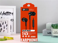 CY-055 Harga Pabrik Earphone Berkabel dengan Mikrofon ANC IPX8 Tahan Air Antarmuka USB Cetakan Pribadi Headset Olahraga Colokan Stereo 3.5mm