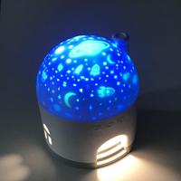 Projecteur de Sommeil Lampe Maison de Neige Veilleuse Projection Étoiles Enfants Mini LED 360° Plafond USB Projecteur de Nuit Étoilée pour Bébé USB