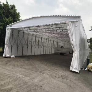 Cochera Plegable con Estructura de Aluminio y Cubierta de PVC Impermeable Retráctil para Estacionamiento al Aire Libre - Product Image 3