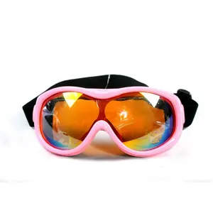 Occhiali da sci sportivi da neve con lenti rivestite a specchio sferiche UV Anti-appannamento per bambini 6-14
