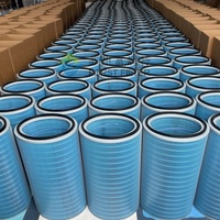 Filter Cartridge Industri Oval Selulosa Tahan Api untuk Pengumpul Debu Sandblasting dan Shot Blasting