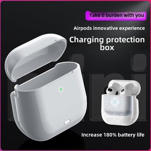 Para Apple para AirPods1/2/3 <span class=keywords><strong>Pro</strong></span> caja <span class=keywords><strong>de</strong></span> <span class=keywords><strong>carga</strong></span> cubierta protectora para compartimento <span class=keywords><strong>de</strong></span> auriculares <span class=keywords><strong>reemplazo</strong></span> <span class=keywords><strong>de</strong></span> Banco <span class=keywords><strong>de</strong></span> energía - Product Image 6