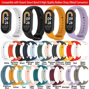 Venta al por mayor de fábrica: Correa de repuesto de silicona de alta calidad con conector metálico para Xiaomi Mi Band 9 / Mi Band 8 - Product Image 5
