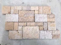 SHIHUI naturel Beige marbre calcaire carrelage Design moderne Style dégringolé pour l'extérieur Villa extérieur et intérieur sol pavage utilisation