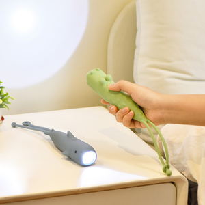 Đèn Pin động vật làm việc treo trẻ em di động ngoài trời đèn Silicone Đèn có thể sạc lại Toddler trẻ em led Keychain đèn pin - Product Image 1