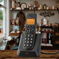 Téléphone Numérique sans Fil OEM D1011, Style Rétro, Extensible, pour Maison et Bureau