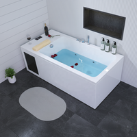 Bain froid intégré en acrylique avec refroidisseur, contrôle numérique, spa à remous, 200x86x70cm, pour récupération athlétique et thérapie