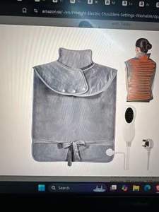<span class=keywords><strong>Manta</strong></span> térmica lavable para hombros, <span class=keywords><strong>cuello</strong></span>, <span class=keywords><strong>espalda</strong></span>, chal calentado, almohadilla térmica eléctrica para aliviar el dolor corporal - Product Image 4