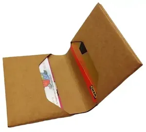 Porte-passeport personnalisé recyclé portefeuille pliant fait main lavé lavable en papier kraft portefeuille de passeport de voyage pour hommes