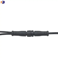 Connecteur M12 4 broches, câble d'alimentation à souder, fiche mâle-femelle, étanche IP67, fil électrique, connecteur IP68