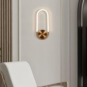 الجملة جديد إطلاق الحديثة النحاس اللاسلكية جدار الشمعدان تركيب المصابيح وحدة إضاءة LED جداريّة مصباح - Product Image 1